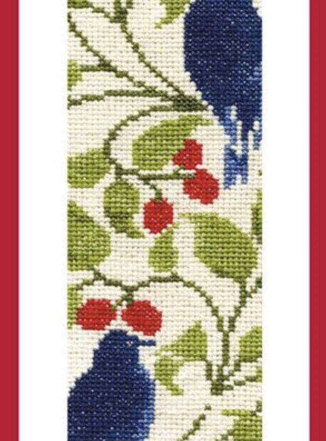 Bird and Berry Bookmark Cross Stitch Kit by William Morris 