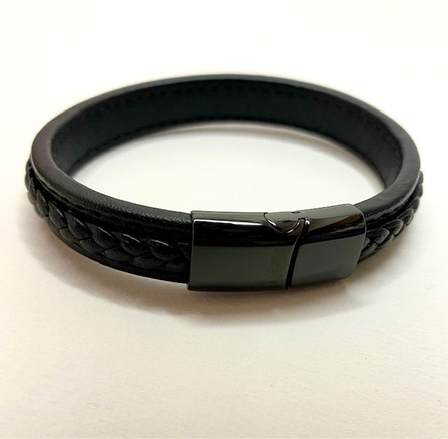 Bracelet Cuir Noir 