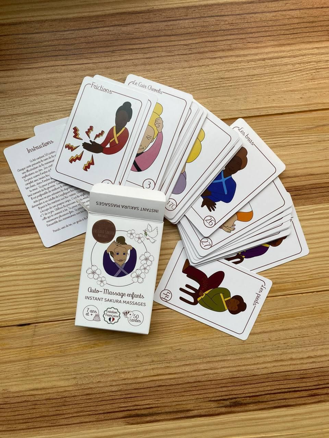 Cartes auto-massage enfants 