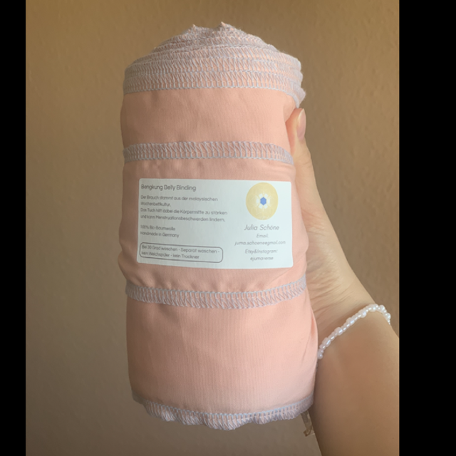 Bengkung Belly Binding | Apricot | 100% Bio-Baumwolle | Handmade in Germany