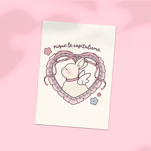 Carte postale A6 N*QUE LE CAPITALISME