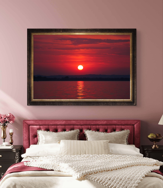 Sunset over Lake Garda - Print Only