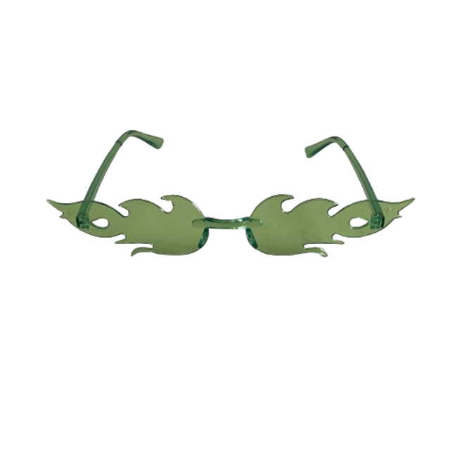Lunette Flamme Vert Pomme 
