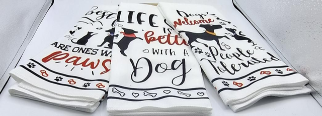 Geschirrtuch mit Spruch