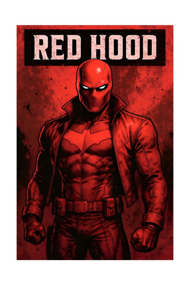 Red Hood Marvel Movies Art Print