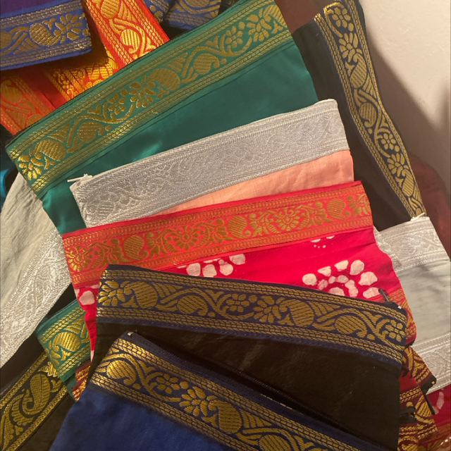  „Alles drin“ Tasche GROSS handgefertigt, "gefüttert" ca. 21x15cm