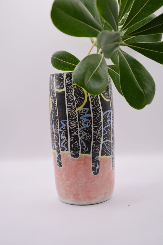 Vase forêt en hiver