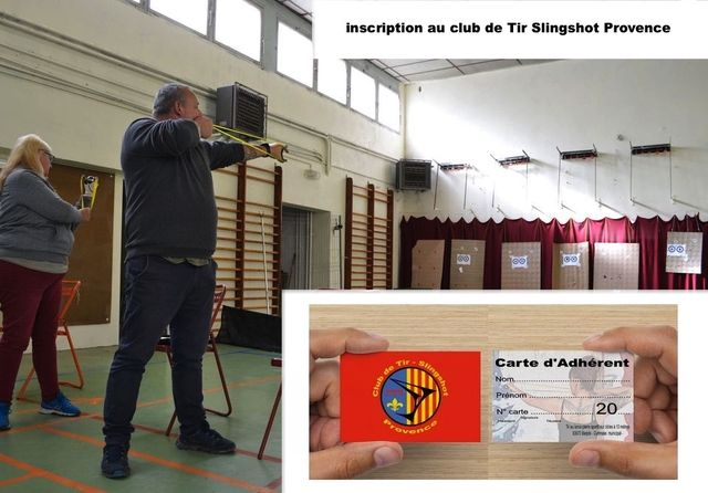 Carte Adhérent club de Tir Slingshot Provence