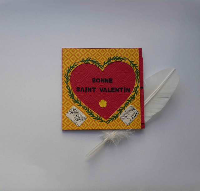 Je t'aime à la Saint-Valentin (carte à tirette)