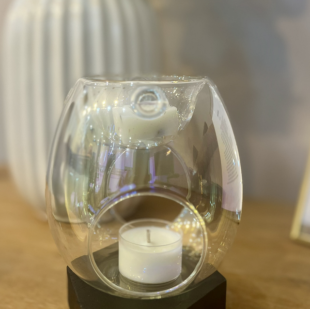 Iridescent Glass Hand Blown Wax Burner