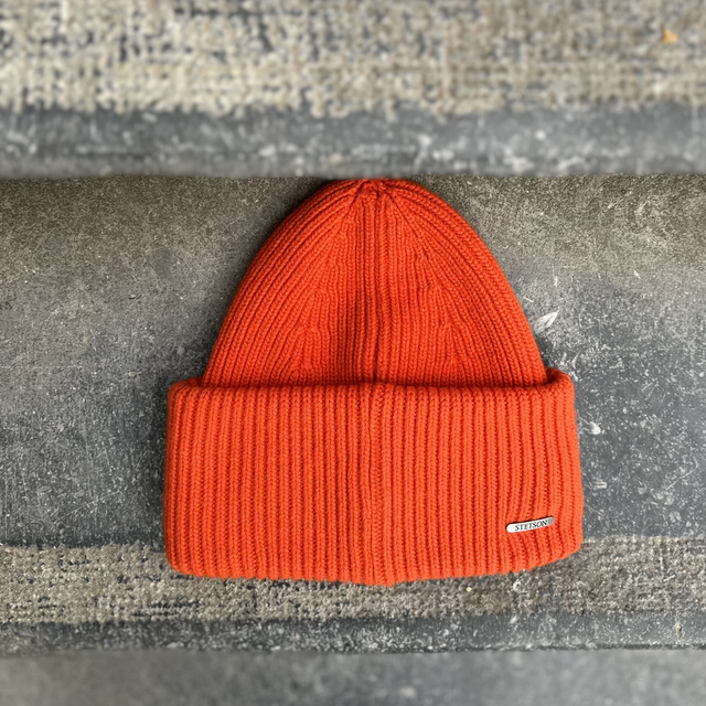 Stetson Beanie Merino Orange (oversized)