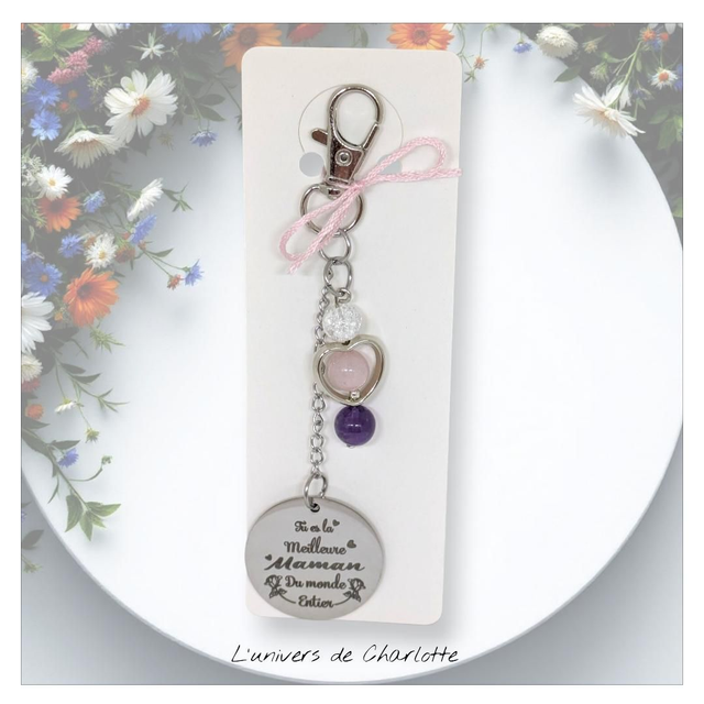 Porte-clés &quot;Trinité&quot; maman PC-018