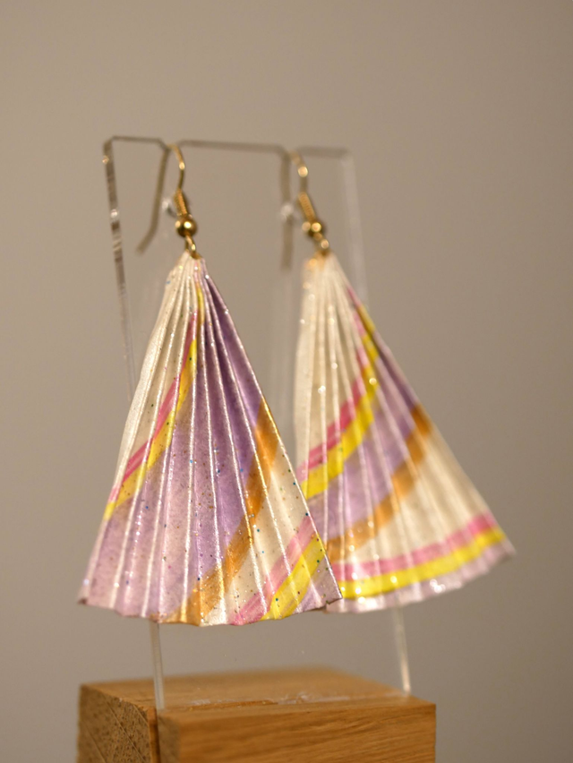 Parchemins blanc parme paillettes