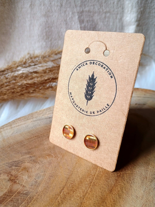 Boucles d'oreilles CLOUS Mosaïque