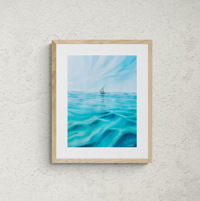 Soledad deseada  - ORIGINAL 31 x 41 cm  