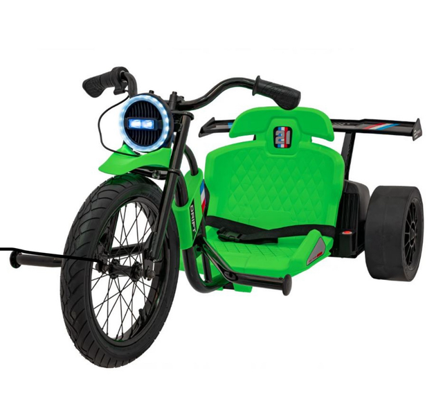Drift 24V Electric Ride On Trike Green