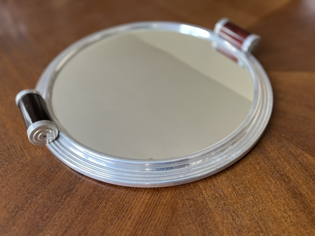 Plateau Art Déco miroir