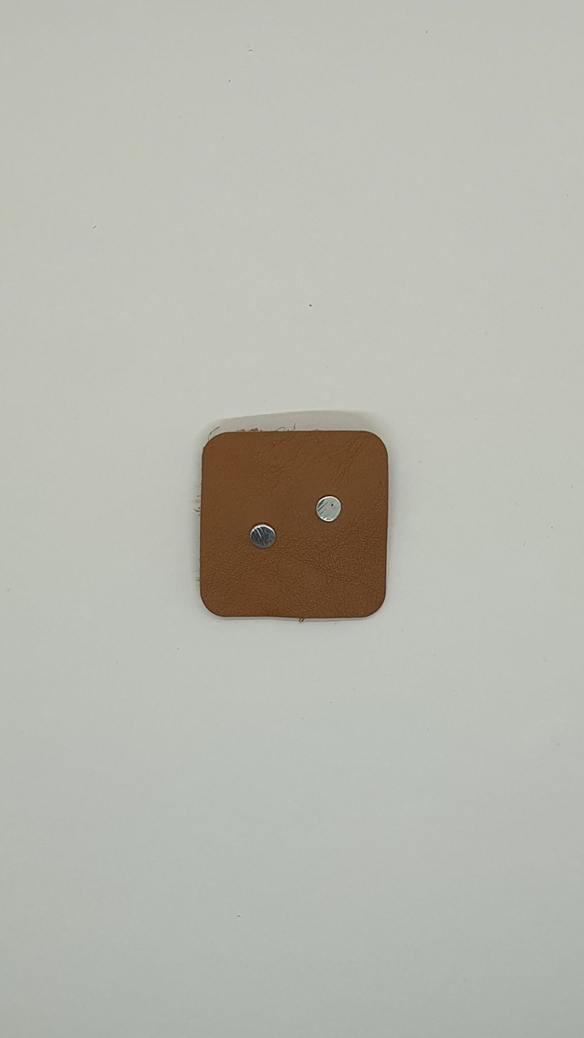 Puces d'oreilles "Pluie" – Argent massif martelé