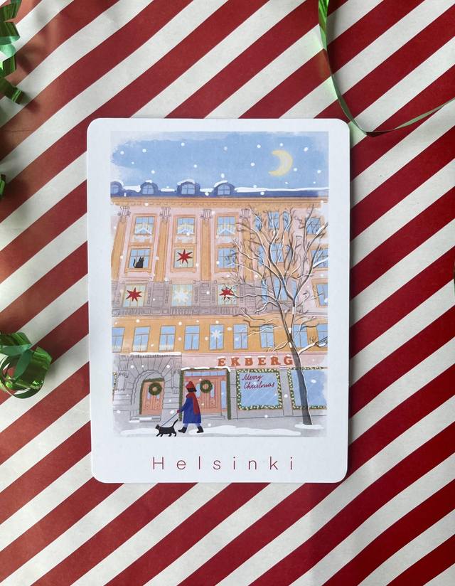 Postikortti ”Joulu Bulevardilla"