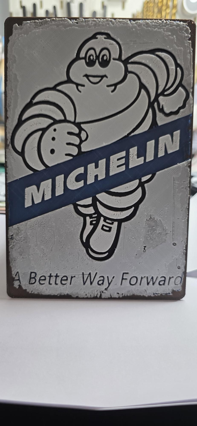 Plaque déco Michelin vintage