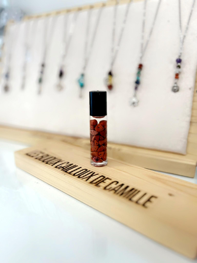 ROLL-ON FORCE INTÉRIEURE en jaspe rouge 