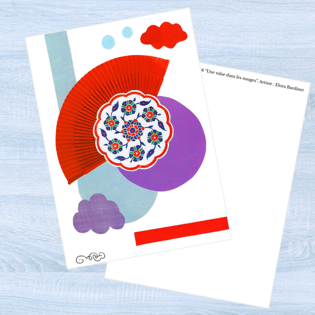 Une valse dans les nuages - Carte postale
