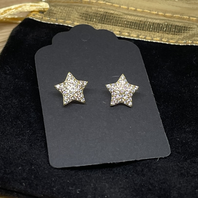 Sparkling Stars Sterling Silver Stud Earrings