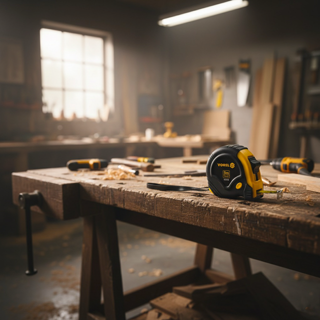 Metr svinovací 5 m x 16 mm červeno - černý TOYA TO-10125