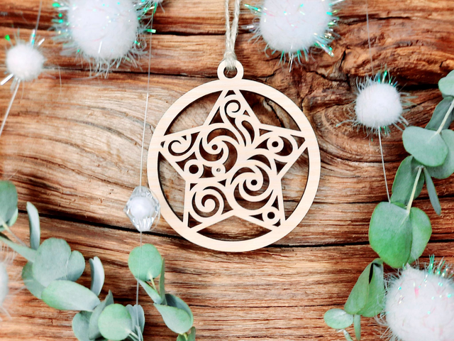 Boule de Noël en Frêne massif - Modèle  10