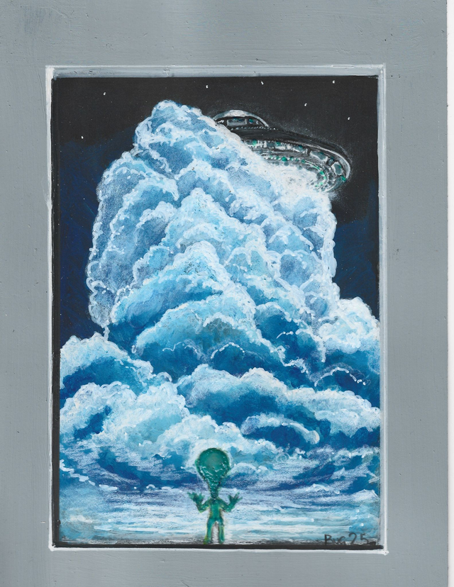 Alien cheeks - Ltd Edition Printed Artwork A5 and A4 