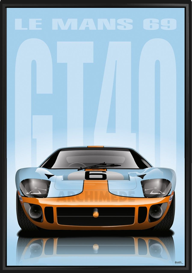 FORD GT40 MkII - 1966/69 - Limited Edition Framed Picture