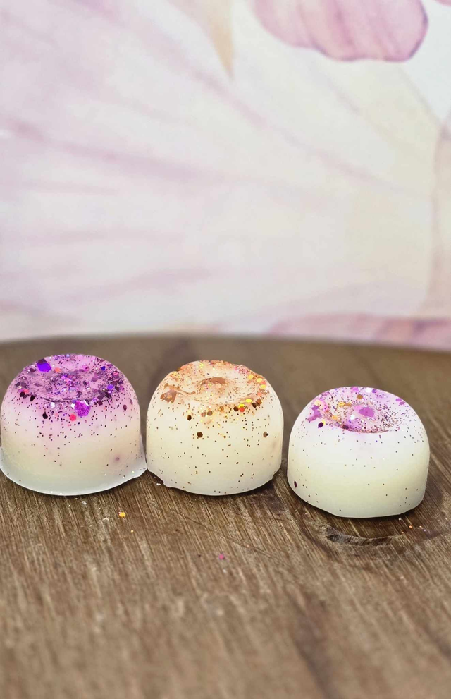 3 fondants senteur hibiscus.