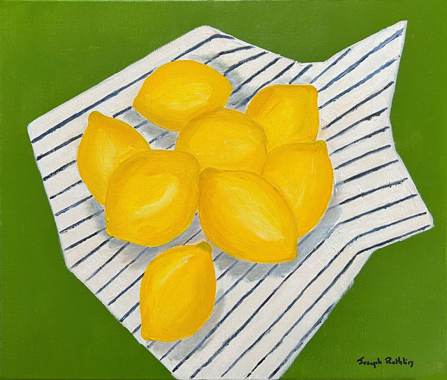 Les citrons sur l'herbe