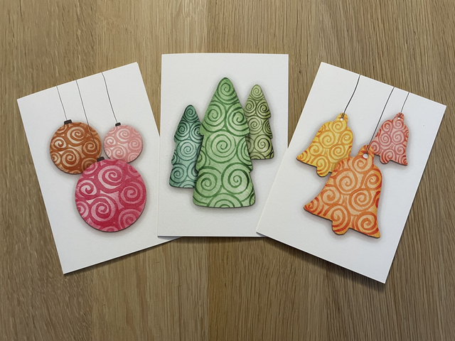 Kerstkaarten set (3 stuks inclusief envelop)