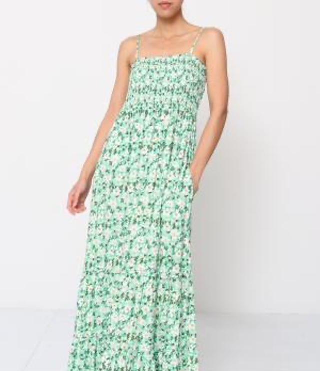 84-8. Robe bustier imprimée 