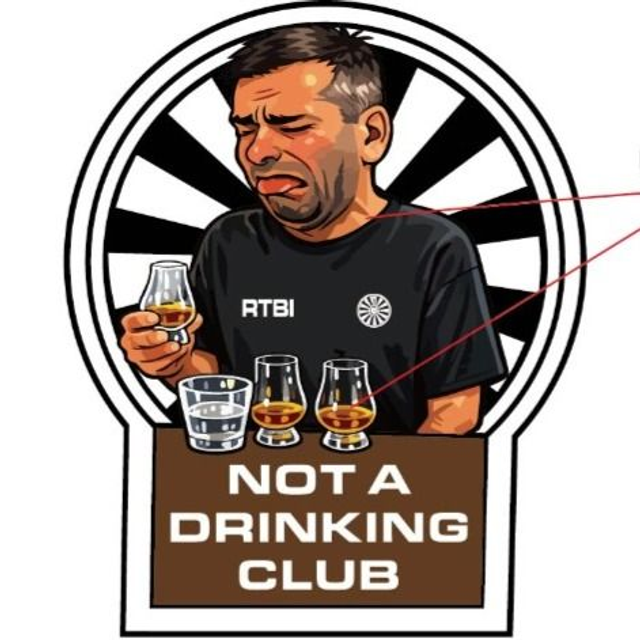 'Not a Drinking Club' Pin