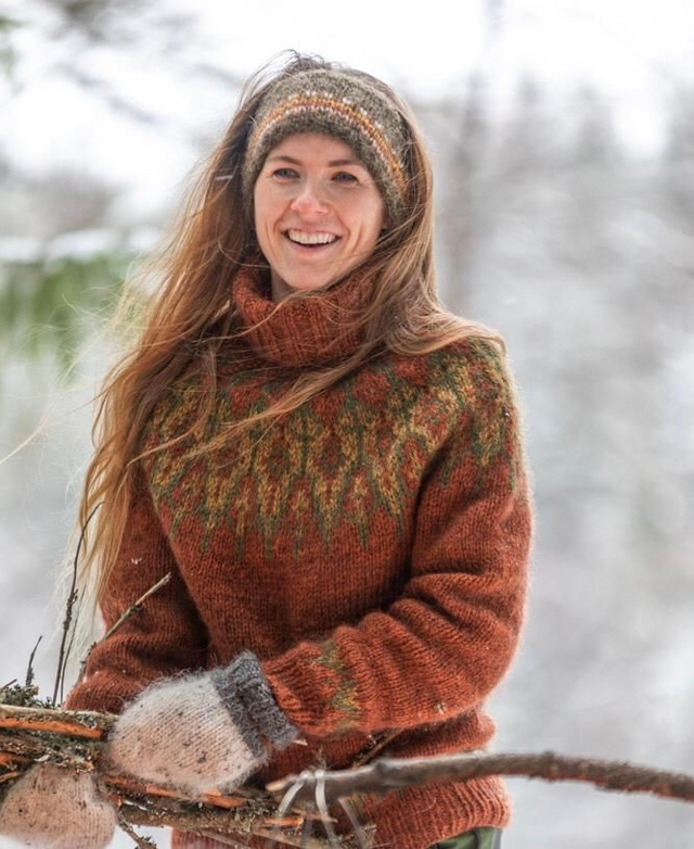 Tusseladd Polar Sweater Kit - Col 11 (Cognac) - Norwegian Wool & Pattern - Linka Neumann