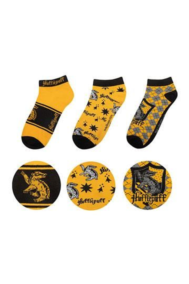 Harry Potter pack 3 paires de socquettes Hufflepuf Cinereplicas -  Harry Potter