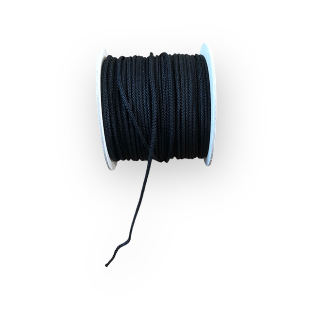Braided Cord 3mm, black