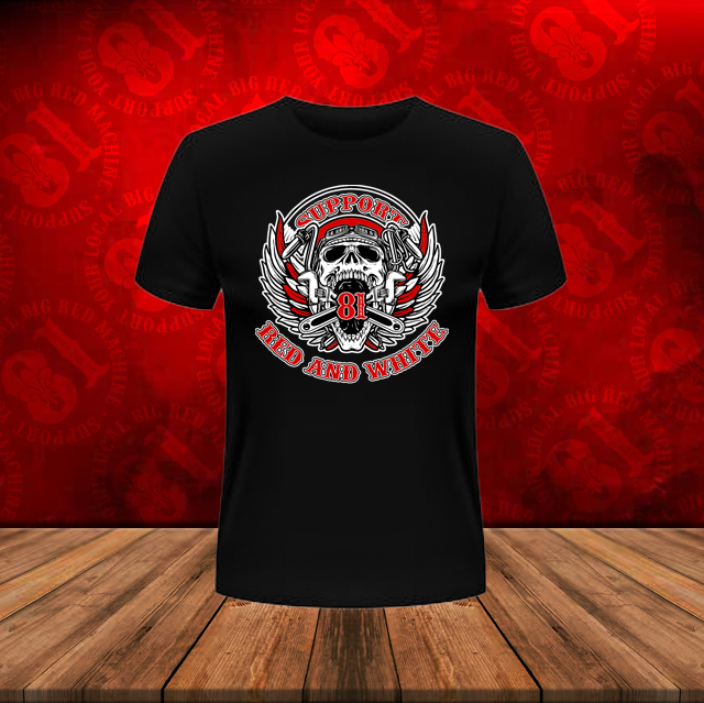 Tee shirt - Red and White