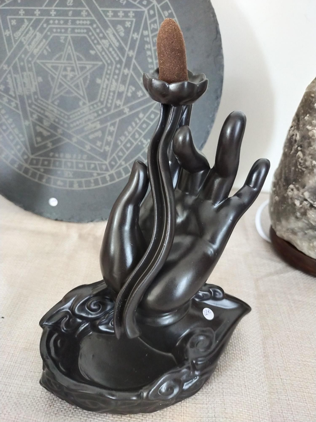 Brûleur D'encens à refoulement Main Lotus