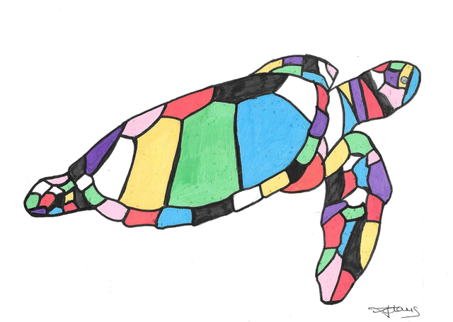 A4 Print - The Turtle (colour)