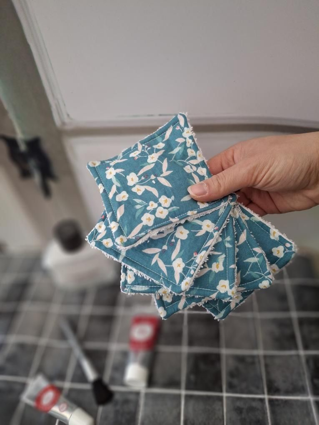 Lingettes lavables - Fleurs de lac