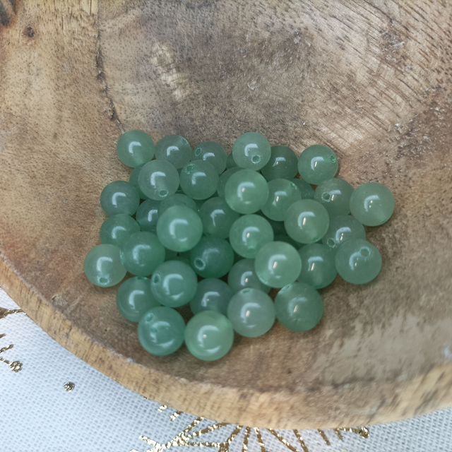 Aventurine Verte / Perle de 8 mm à l'unité / Pierres Naturelles Rondes et Polies