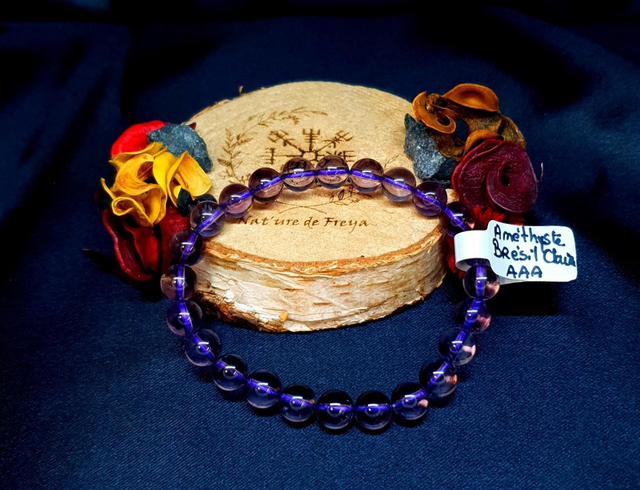 Bracelet Améthyste Claire du Brésil AAA