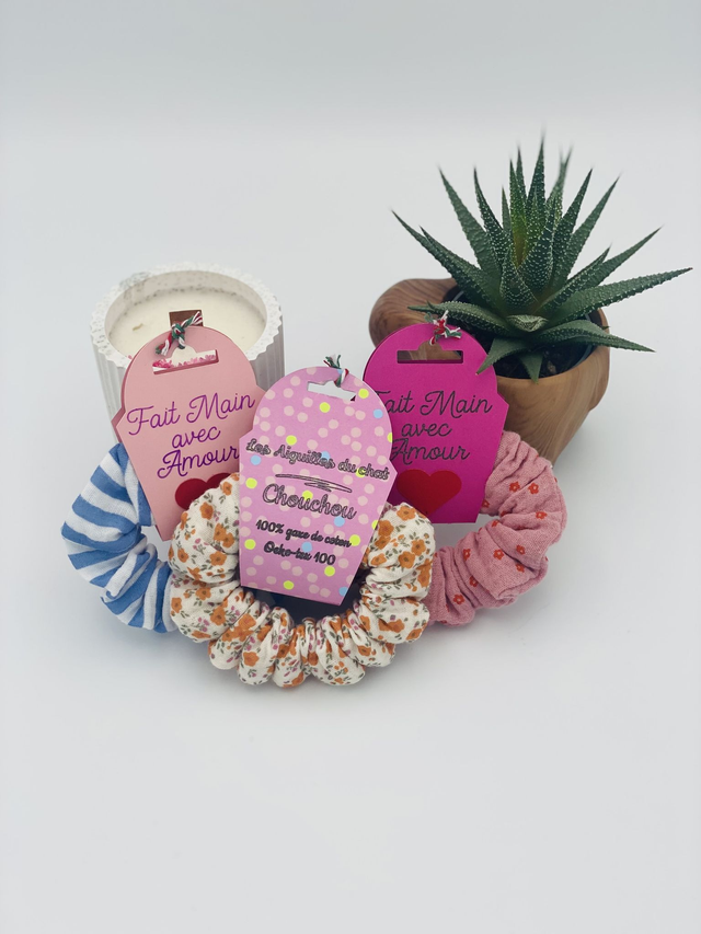 Chouchou en gaze de coton