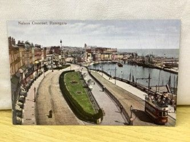 Ramsgate, Nelson Crescent, Kent, vintage unbranded postcard. Our Ref No. R135 £2.00