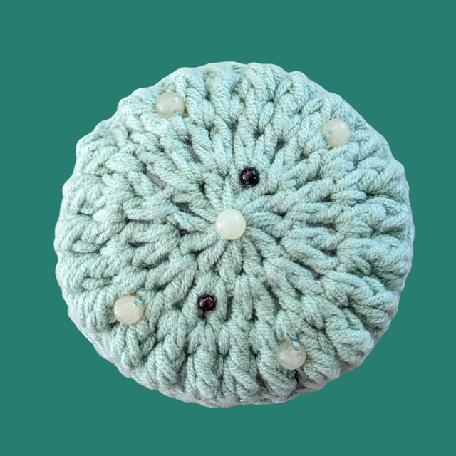 Stop-pensée "Macaron, calcite jaune, grenat"