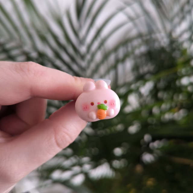 Mini pins - Lapin rose