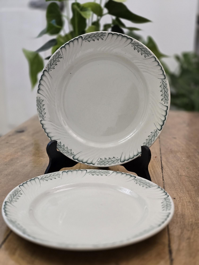 Assiettes plates K.G Luneville 